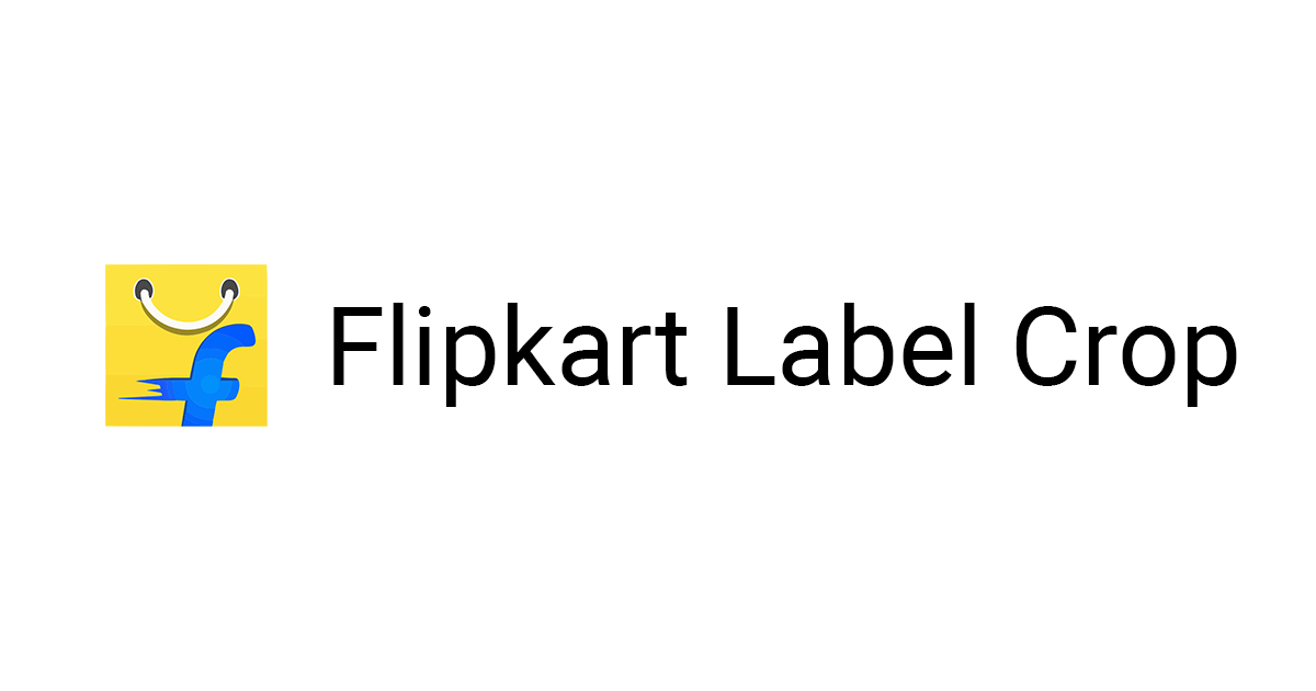 Automatic Flipkart Shipping Label Cropping Tool
